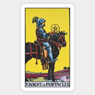 Knight of pentacles Sticker